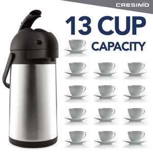 Cresimo 74 Oz (2.2L) Stainless Steel Thermal Airpot