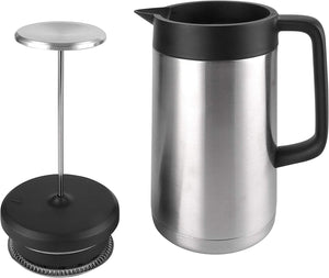 Stainless Steel French Press Coffee Maker (34 oz / 1 Liter)
